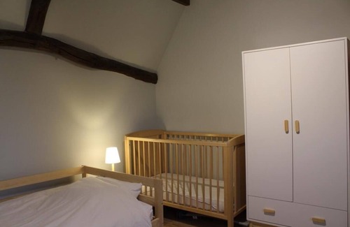 Vattetot-sous-Beaumont Bed & Breakfast | The Maupassant bedroom in the authentic and newly renovated cottage La Chaumière Normande