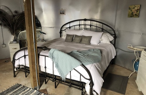 Grady County Other | The Peacock Room - Rustic Farm Stay in a Grain Bin
