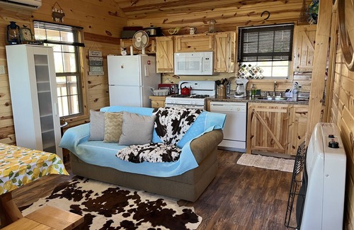 Clayton Cabin | The Romantic LOVE NEST mountain Log Cabin w/Lake view-5 minutes from the beach!