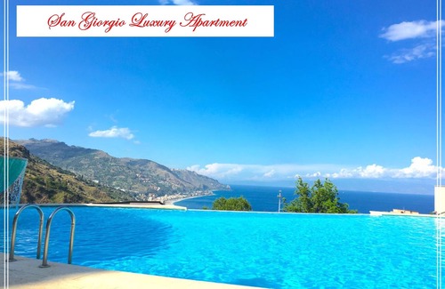 Taormina Apartment | The San Giorgio Luxury Apartment with Pool & WiFi