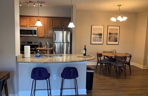 Westerville Apartment | The Snowbird Suite | No Steps | Walk-In Shower!