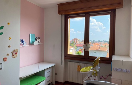 Biassono Apartment | The terrace a stone's throw from the runway