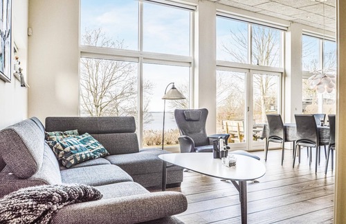 Hjarbæk House | This beautiful cottage offers excellent views as it is elevated.