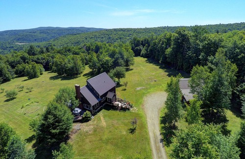 Jacksonville Cabin | This is it! Secluded Vermont post & beam home with gorgeous mountain views!
