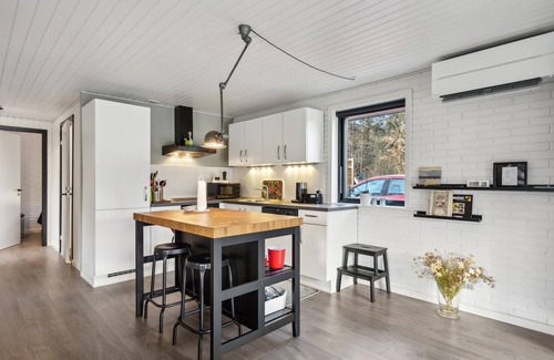 Ringkøbing-Skjern Municipality House | This tasteful vacation home is beautifully situated on Ringköbing Fjord.