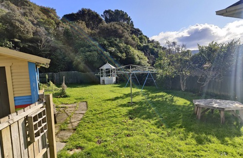 Lower Hutt House | Three bedroom home with bunks and sofa bed options.nBush-line outlook.