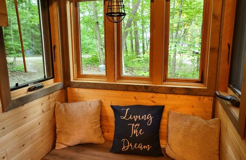 Nevis House | Tiny bungalow secluded in the woods with lake view. Pets accepted!