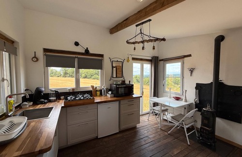 Champsac House | Tiny Home 'Bord De L'étang - Iri' with Lake View, Shared Pool and Private Terrace