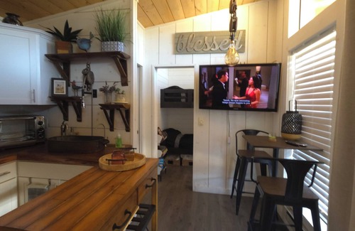 Hollister Cabin | Tiny Home Cabin. Farm animals. National Parks., The Pinnacles & Hollister Hills