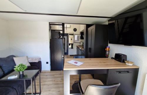 Borken House | Tiny House am See Dillich - Hunde willkommen - Eigener eingezäunter Garten - Ruhige Lage - Klima