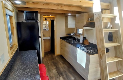 Flagstaff House | Tiny house on the prairie with mountain views.