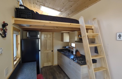 Flagstaff House | Tiny house on the prairie with mountain views.