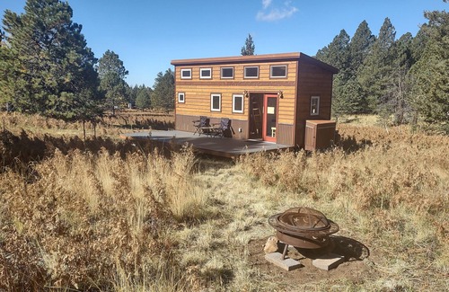 Flagstaff House | Tiny house on the prairie with mountain views.