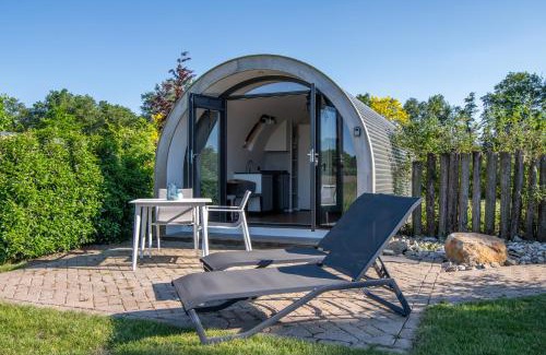 Stieltjeskanaal Ski Chalet | Tiny Natuurlodge voor 2 personen met vrij uitzicht over landerijen