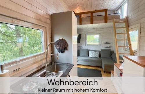 Buhlau House | TinyHousebeiDresden klein aber fein, beste Alleinlage direkt am Naturteich, große Terrasse - Nähe Sächsische Schweiz und Dresden