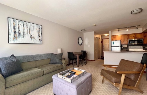 Silver Star Mountain Condo | Top floor studio condo at Creekside - pet friendly, views, ski-in/out access