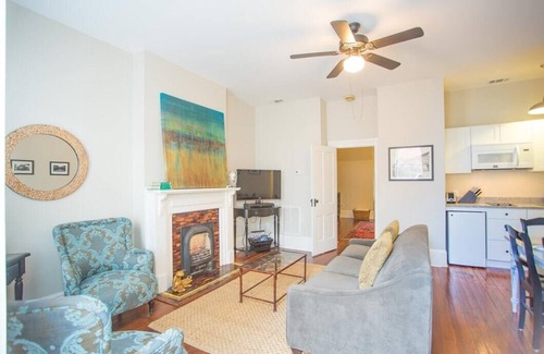 Savannah Victorian District House | Top Floor Row Home Looking Out Over Forsyth Park by Lucky Savannah