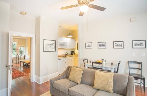 Savannah Victorian District House | Top Floor Row Home Looking Out Over Forsyth Park by Lucky Savannah