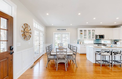 Dodds Addition House | Town of Rehoboth Beach inviting home with heated pool, firepit, central AC, W/D