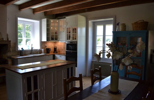 Saint-Ythaire House | Traditional stone house with pool, gym and separate 2 bedroom gite