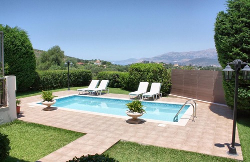 Lakithra Villa | Traditional Villamandola, Private Pool,in lakithra, View Of Argostoli Bay.