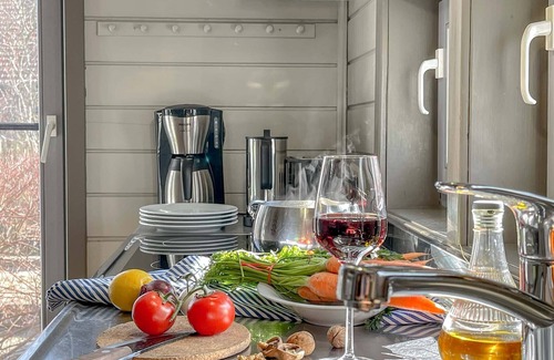 Luckow House | traumHaff®Cozy Pilots Romance with fireplace, private NORDICSPA, fireplace, boat