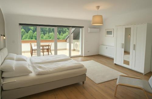 Neckarsteinach Apartment | Traumhafte Wohnung mit Balkon & Flussblick in Neckarsteinach, 15km Heidelberg