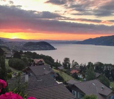 Krattigen Apartment | Traumhaftes Chalet mit Seesicht
