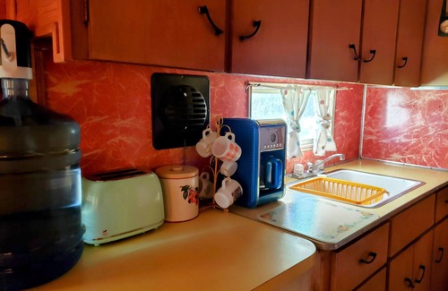 Riverton RV Rental | Travel back in time to the 1950s! Stay in the Pink lady from 1957!