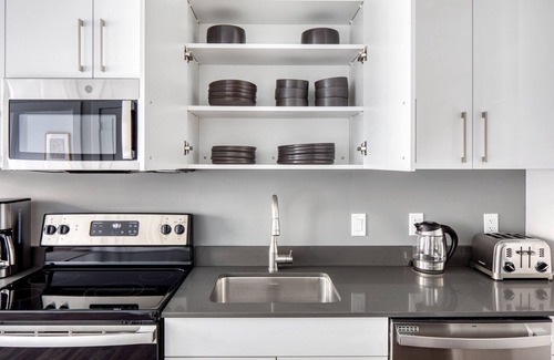 St. Elizabeth's Apartment | Trendy Brighton 1BR w/W/D, Gym, near T, Shops + Dining, by Blueground