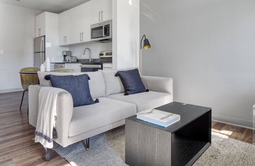 St. Elizabeth's Apartment | Trendy Brighton 1BR w/W/D, Gym, near T, Shops + Dining, by Blueground