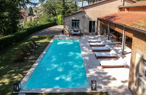 San Casciano dei Bagni Villa | Tus021 - House with views over the valley, Tuscany