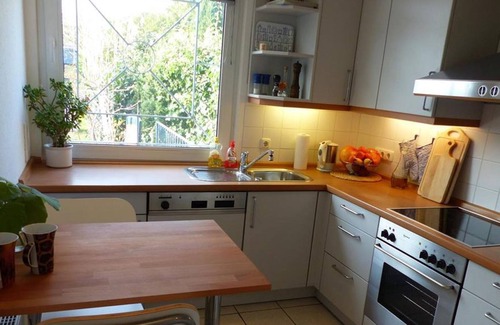 Kiel Apartment | Twin room No. 1, shared shower/shared toilet - guest room view of the countryside