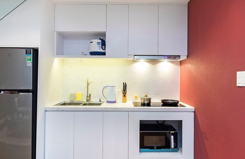 Nguyen Thai Binh Apartment | Two storey Penthouse with cozy-painted colour