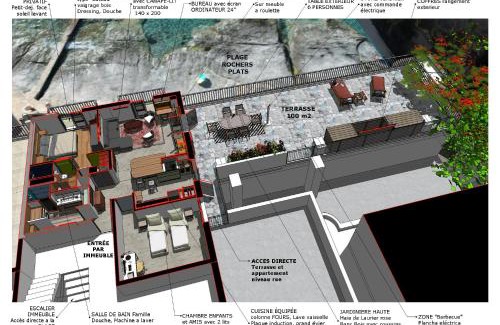 Erbalunga Apartment | Une grande terrasse sur la mer