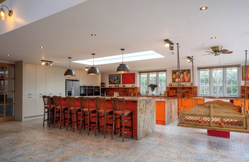 Shaftesbury House | Unique 7 Bedroom House with Skittle Alley, Seasonal Heated Pool and Playground.