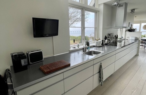 Norre Alslev House | Unique and large modern house directly on private beach