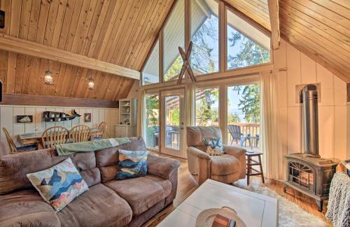 Camano Island House | Unique Camano Cabin with Mountain and Water Views