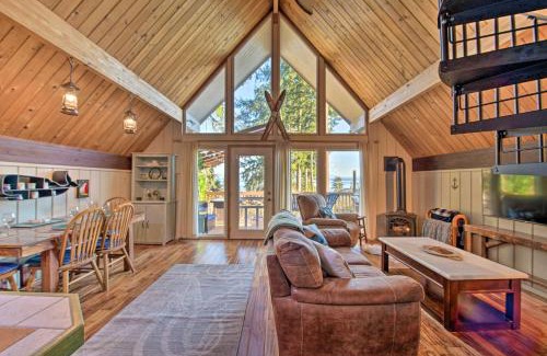 Camano Island House | Unique Camano Cabin with Mountain and Water Views