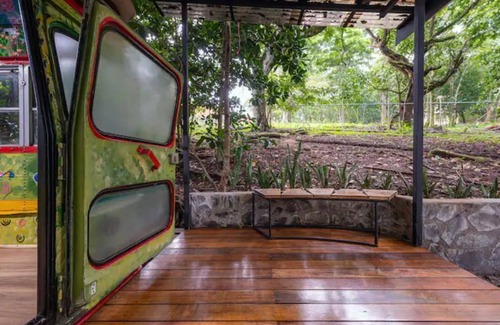 Concepcion House | UNIQUE COLOURFUL BUS NEAR AIRPORT COSTA RICA
