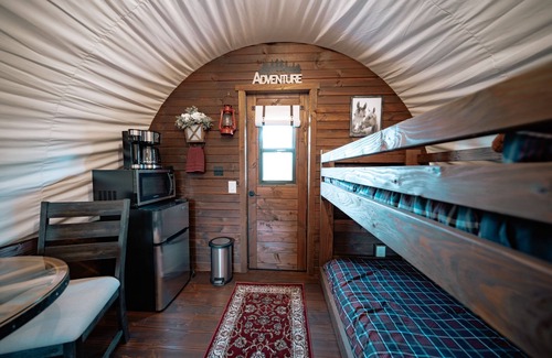 Mountain Home RV Rental | Unique Experience, Heat & A/C, Full Bath, well stocked, near everything