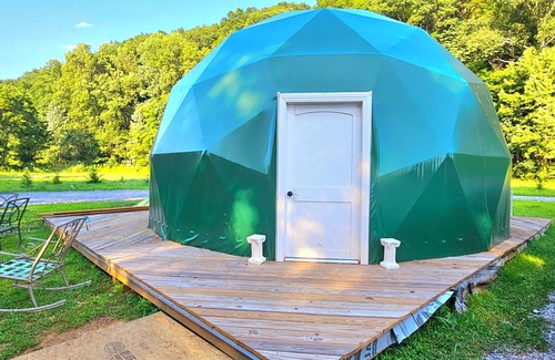 Mohawk Cabin | Unique Glamping Dome @ Mammoth Ridge RV Park and Campground.
