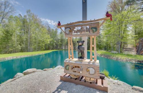 Freedom House | Unique Maine Log Cabin with Trout Ponds and Sauna!