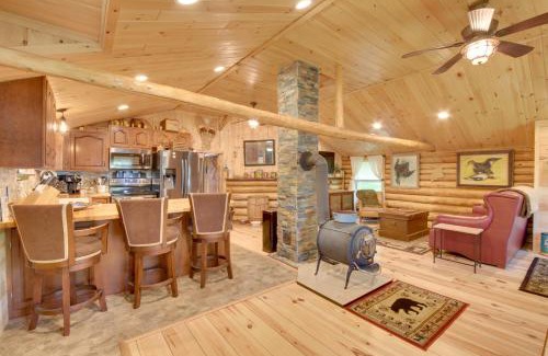 Freedom House | Unique Maine Log Cabin with Trout Ponds and Sauna!