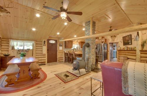 Freedom House | Unique Maine Log Cabin with Trout Ponds and Sauna!
