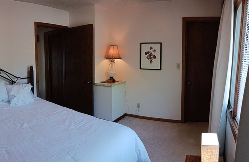 Holdrege Apartment | Uniquely comfy 2nd story, private entrance, outdoor balcony, fence, off street