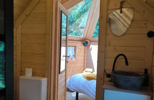 Guenrouet Ski Chalet | Unusual Luxury Spa Private & Petits Dej Cabin