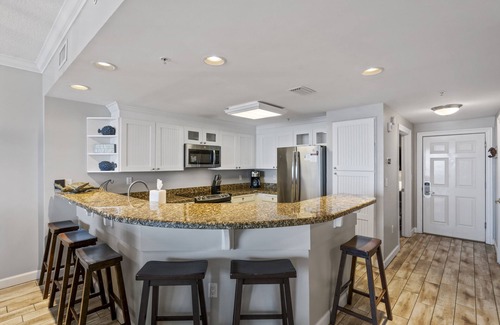 Panama City Beach Hotel | Updated 3BR 2BA Boardwalk condo with a HUGE Gulf-Front Master Bedroom!