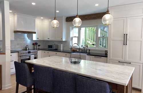 Stratton Mountain House | Updated luxury home on shuttle, with hot tub, sauna, fireplace, mountain views!