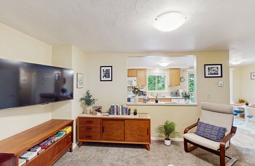 Friendly House | Upper level of duplex with large deck, mountain view - dog friendly